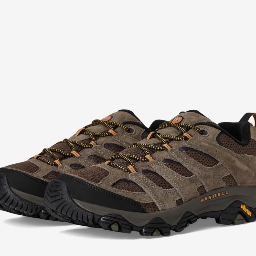Men's Tan and Black Hiking Boots